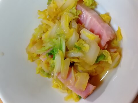 白菜と厚切りベーコン炒め☆